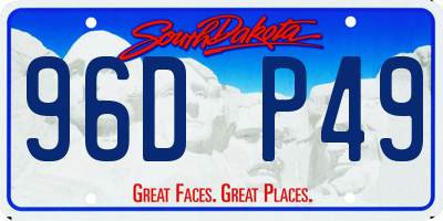 SD license plate 96DP49