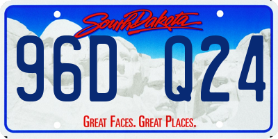 SD license plate 96DQ24