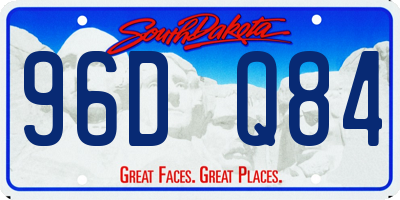 SD license plate 96DQ84
