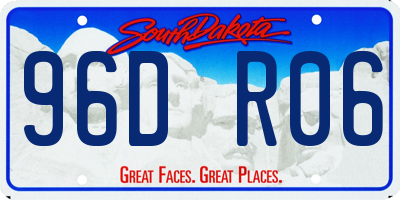 SD license plate 96DR06