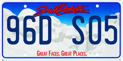 SD license plate 96DS05
