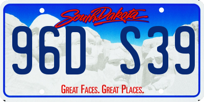 SD license plate 96DS39