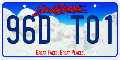 SD license plate 96DT01