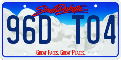 SD license plate 96DT04
