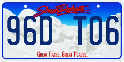 SD license plate 96DT06