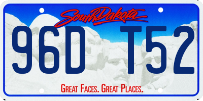 SD license plate 96DT52