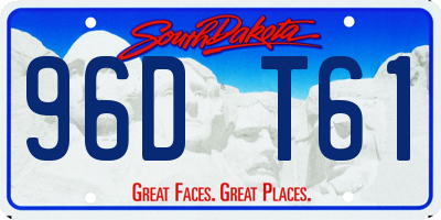 SD license plate 96DT61