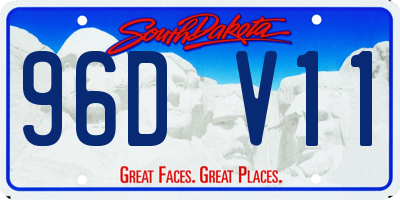 SD license plate 96DV11