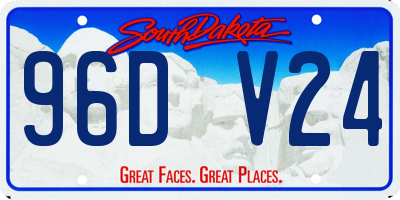 SD license plate 96DV24