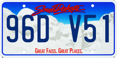 SD license plate 96DV51