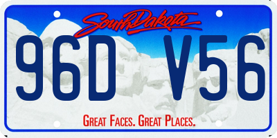 SD license plate 96DV56