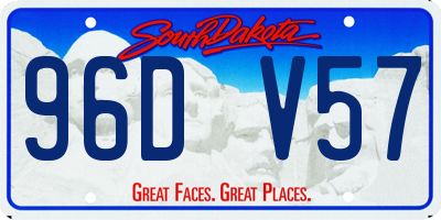 SD license plate 96DV57