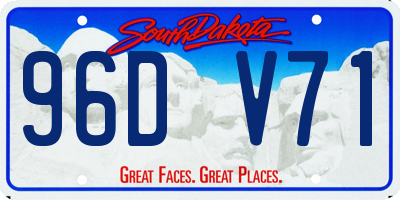 SD license plate 96DV71