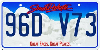 SD license plate 96DV73