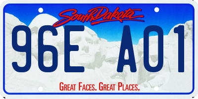 SD license plate 96EA01