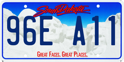 SD license plate 96EA11