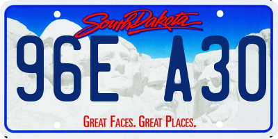 SD license plate 96EA30