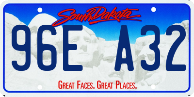 SD license plate 96EA32