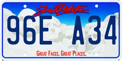SD license plate 96EA34