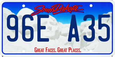 SD license plate 96EA35