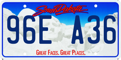 SD license plate 96EA36