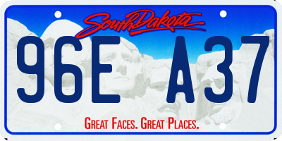 SD license plate 96EA37