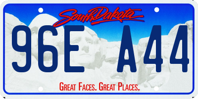 SD license plate 96EA44