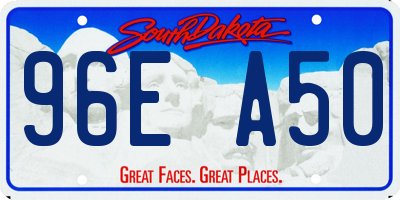 SD license plate 96EA50