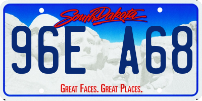 SD license plate 96EA68