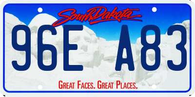 SD license plate 96EA83