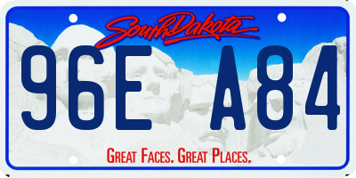 SD license plate 96EA84