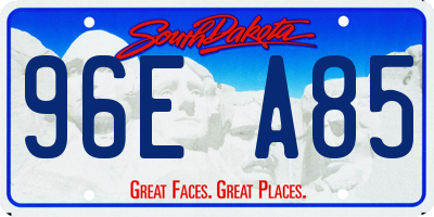 SD license plate 96EA85