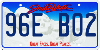 SD license plate 96EB02