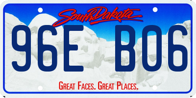 SD license plate 96EB06
