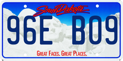 SD license plate 96EB09