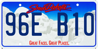 SD license plate 96EB10