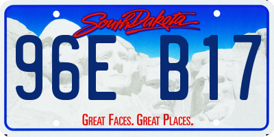 SD license plate 96EB17