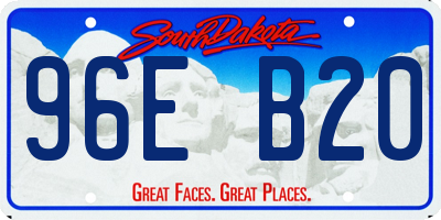 SD license plate 96EB20