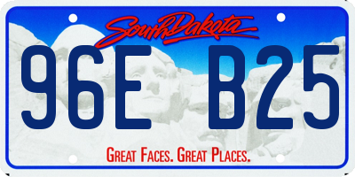SD license plate 96EB25