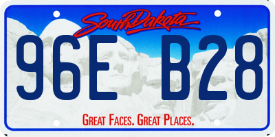 SD license plate 96EB28