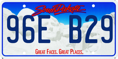 SD license plate 96EB29