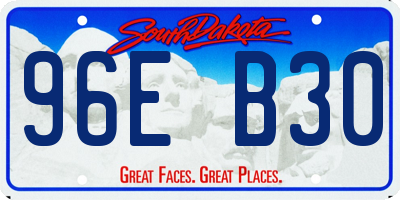 SD license plate 96EB30