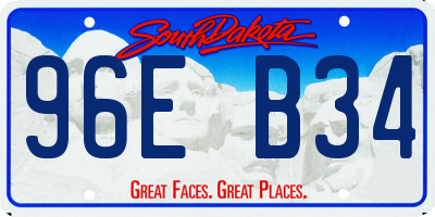 SD license plate 96EB34