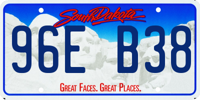 SD license plate 96EB38