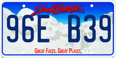 SD license plate 96EB39