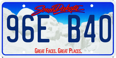 SD license plate 96EB40