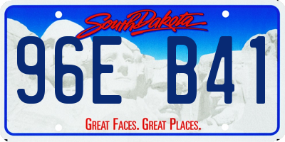 SD license plate 96EB41