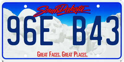 SD license plate 96EB43