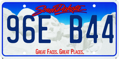 SD license plate 96EB44