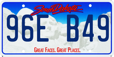 SD license plate 96EB49